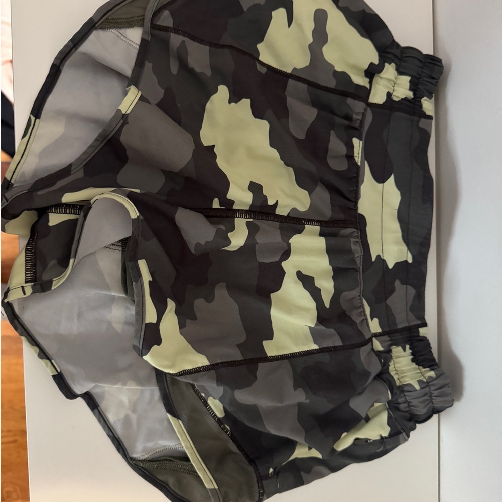 Lululemon Camo Hotty Hot Shorts